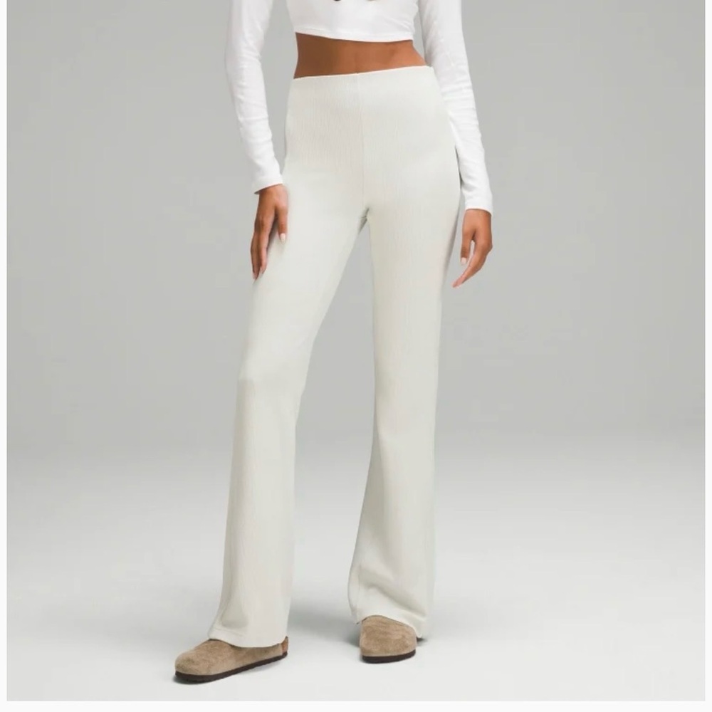Lululemon Athletica Cream Flare Pants